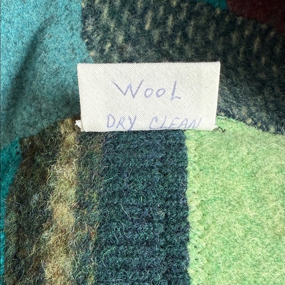 Vintage 80s stained glass sweater vest LL Davis oversized - Picture 6 of 7